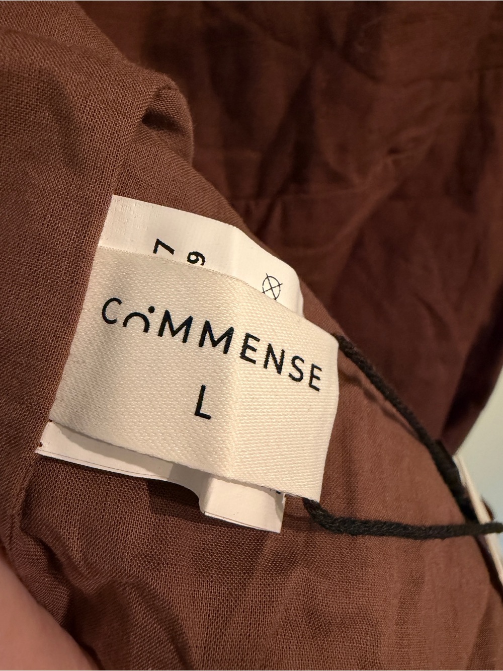 Commense Cotton & Linen Asymmetrical Neck Dress - Picture 5 of 8